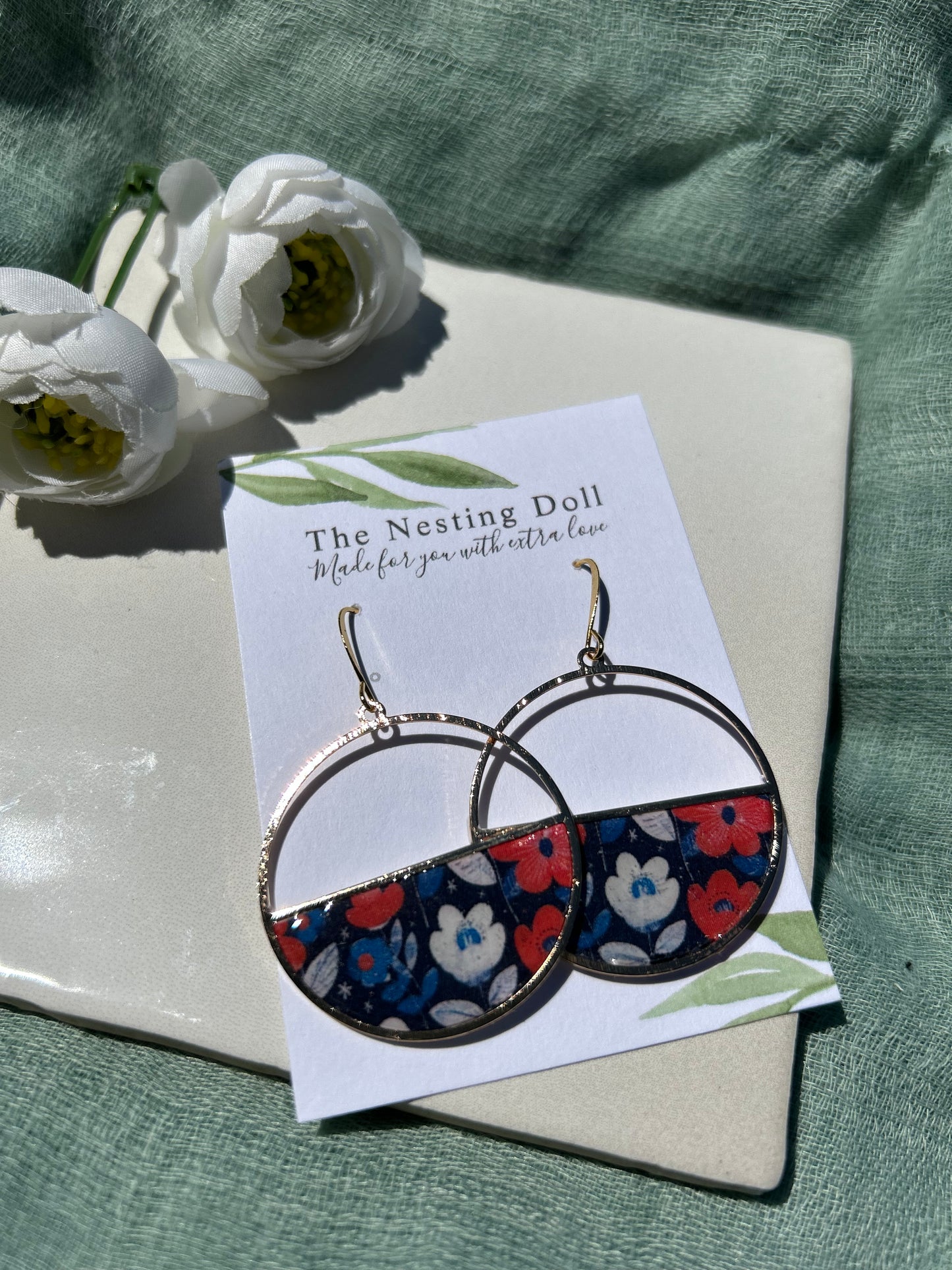 Alyssa Floral Dangles 2