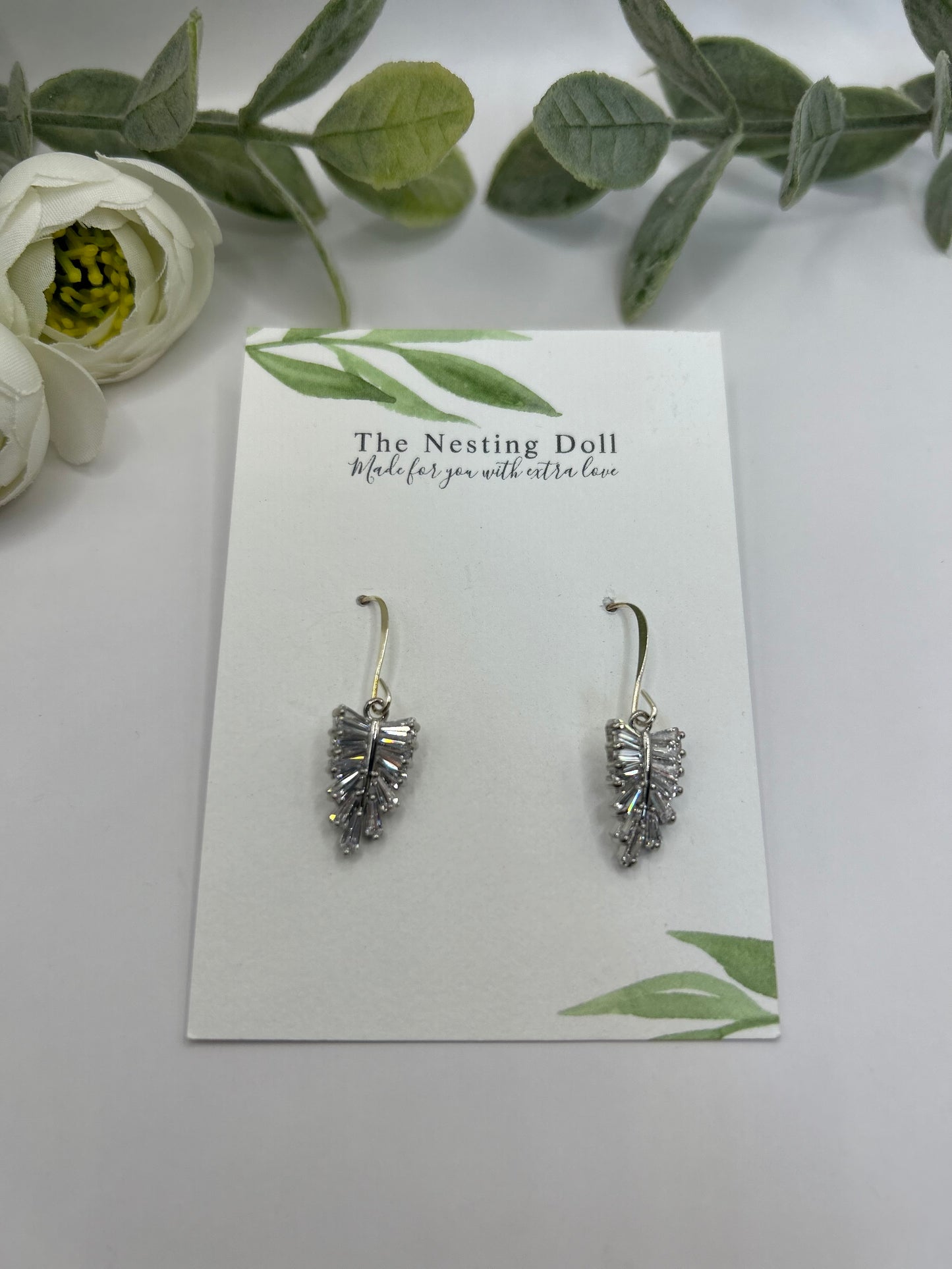 Silver Leaf Dangle