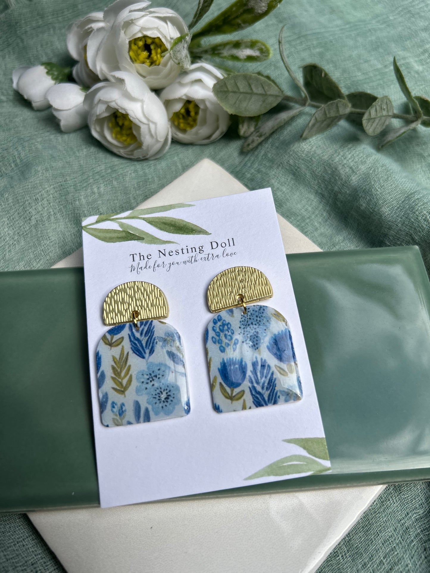 Blue Arched Dangle 1