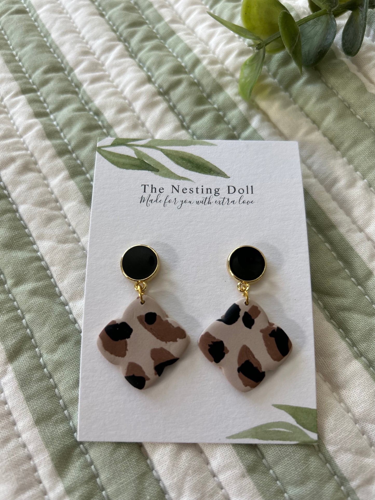 Black Leopard Dangles 2