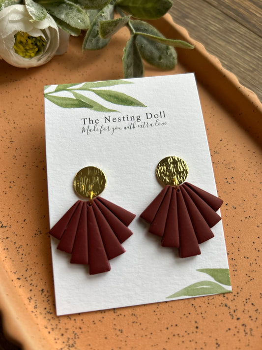 Wine Red Empire Dangles