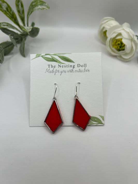 Red Diamond Dangles