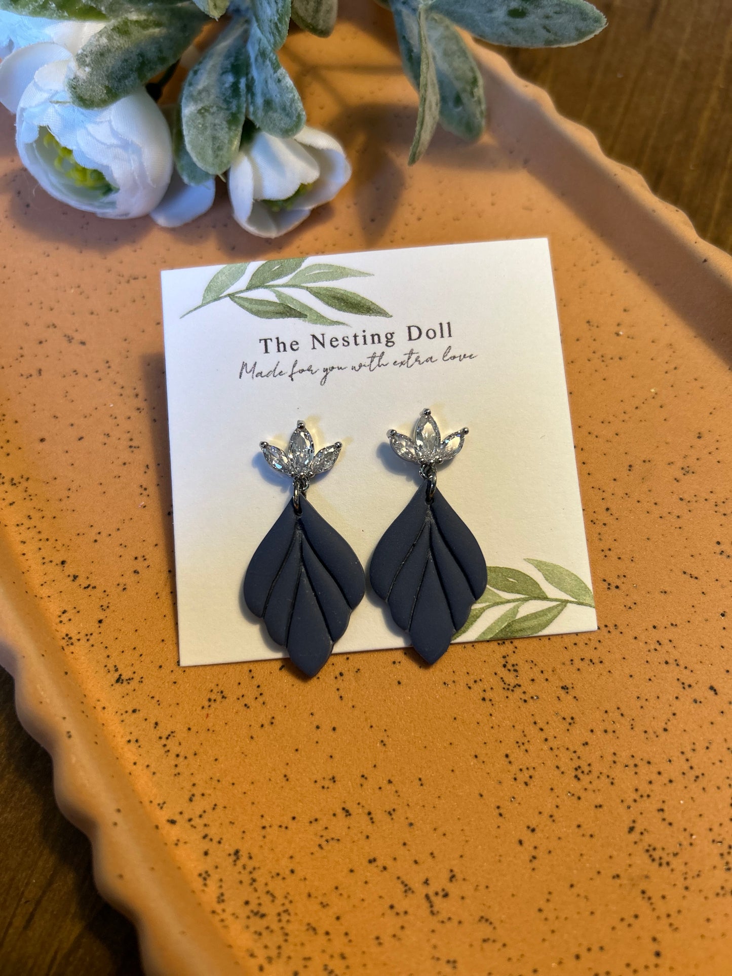 Dark Plum Glam Dangle