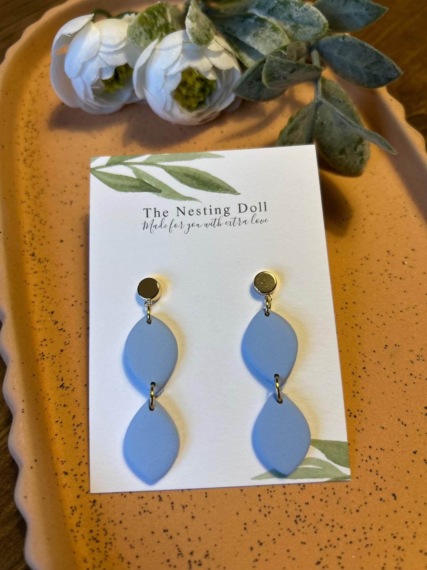 Coastal Blue Double Charm Dangle