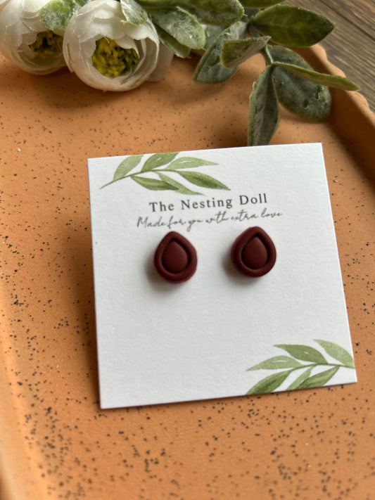 Wine Red Teardrop