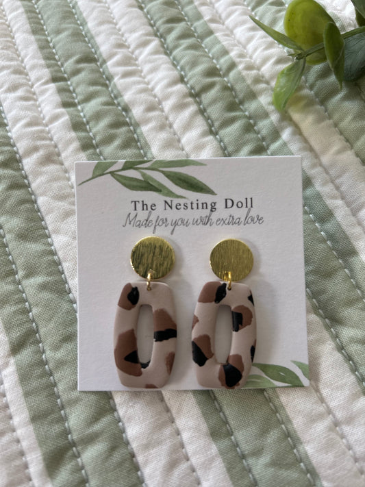 Gold Circle Dangle