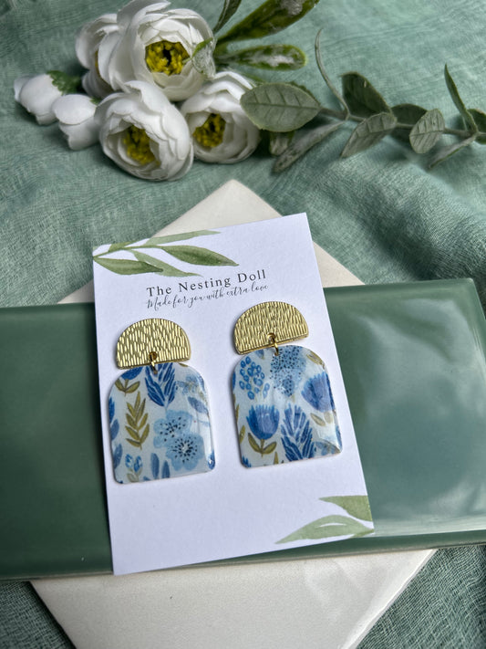 Blue Arched Dangle 1