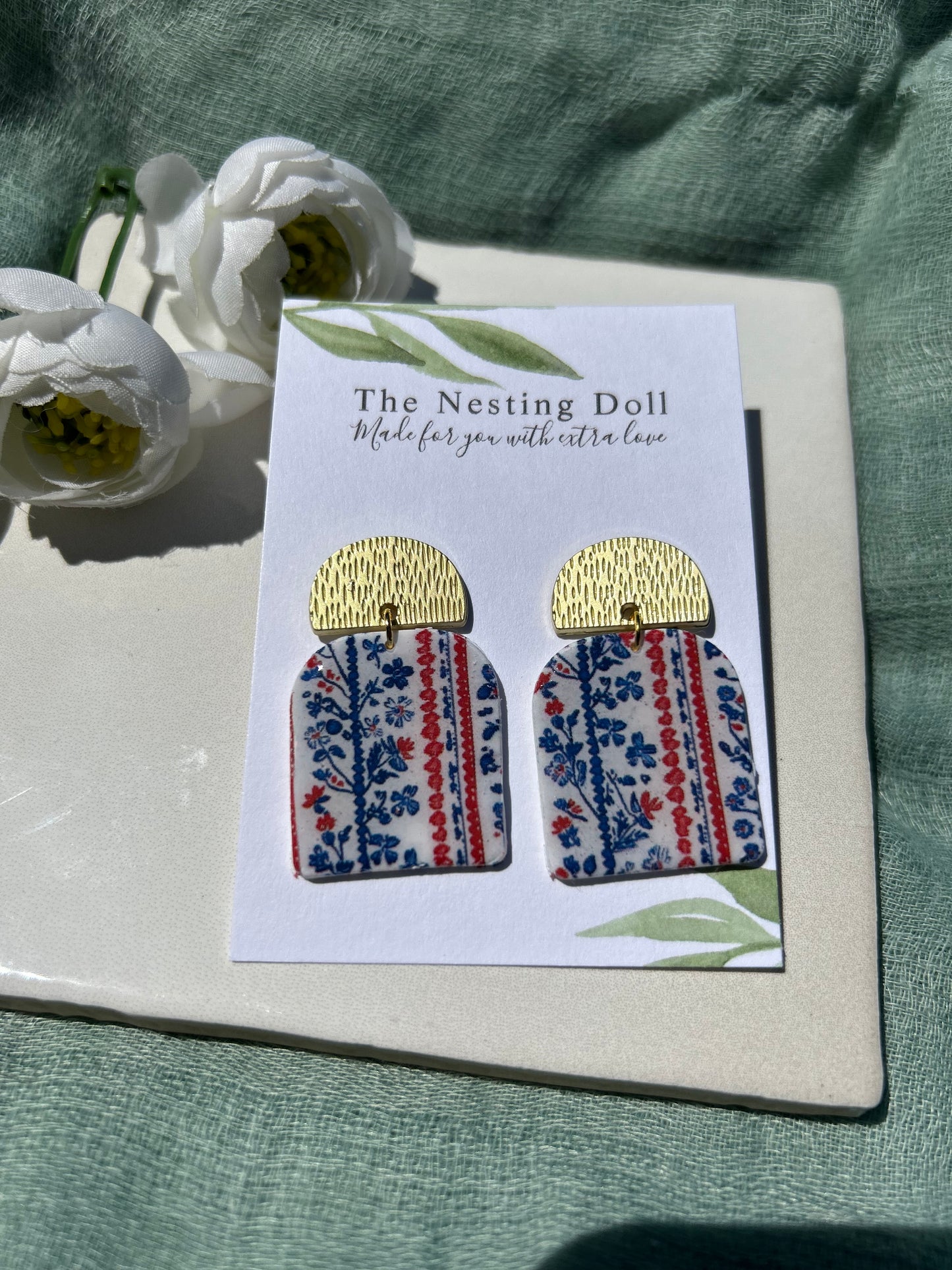 Rounded Floral Dangles