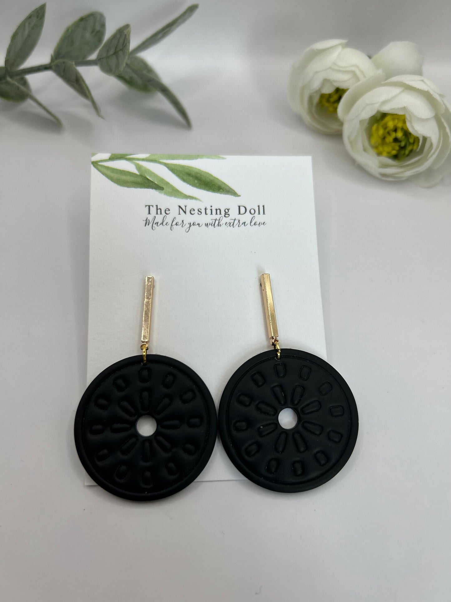 Stamped Circle Dangles
