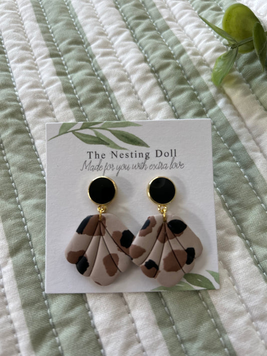 Black Leopard Dangles