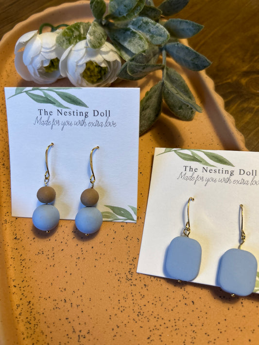 Coastal Blue Rectangle Bead