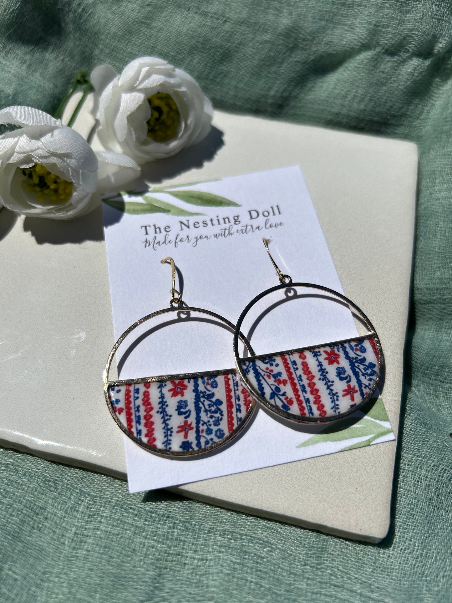 Alyssa Floral Dangles 1