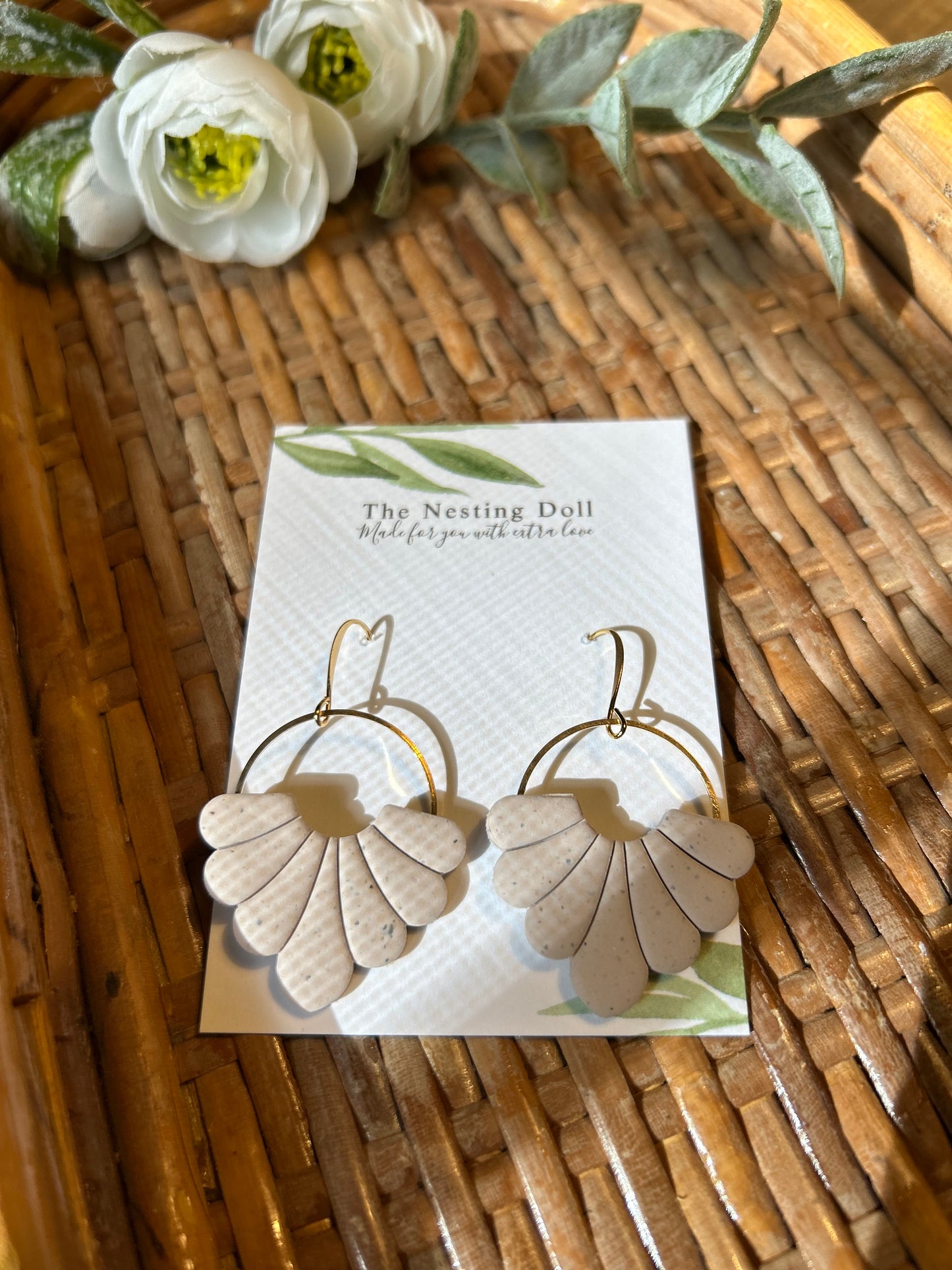 Scalloped Circle Dangles