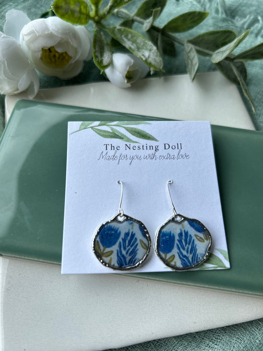 Blue Circle Dangle