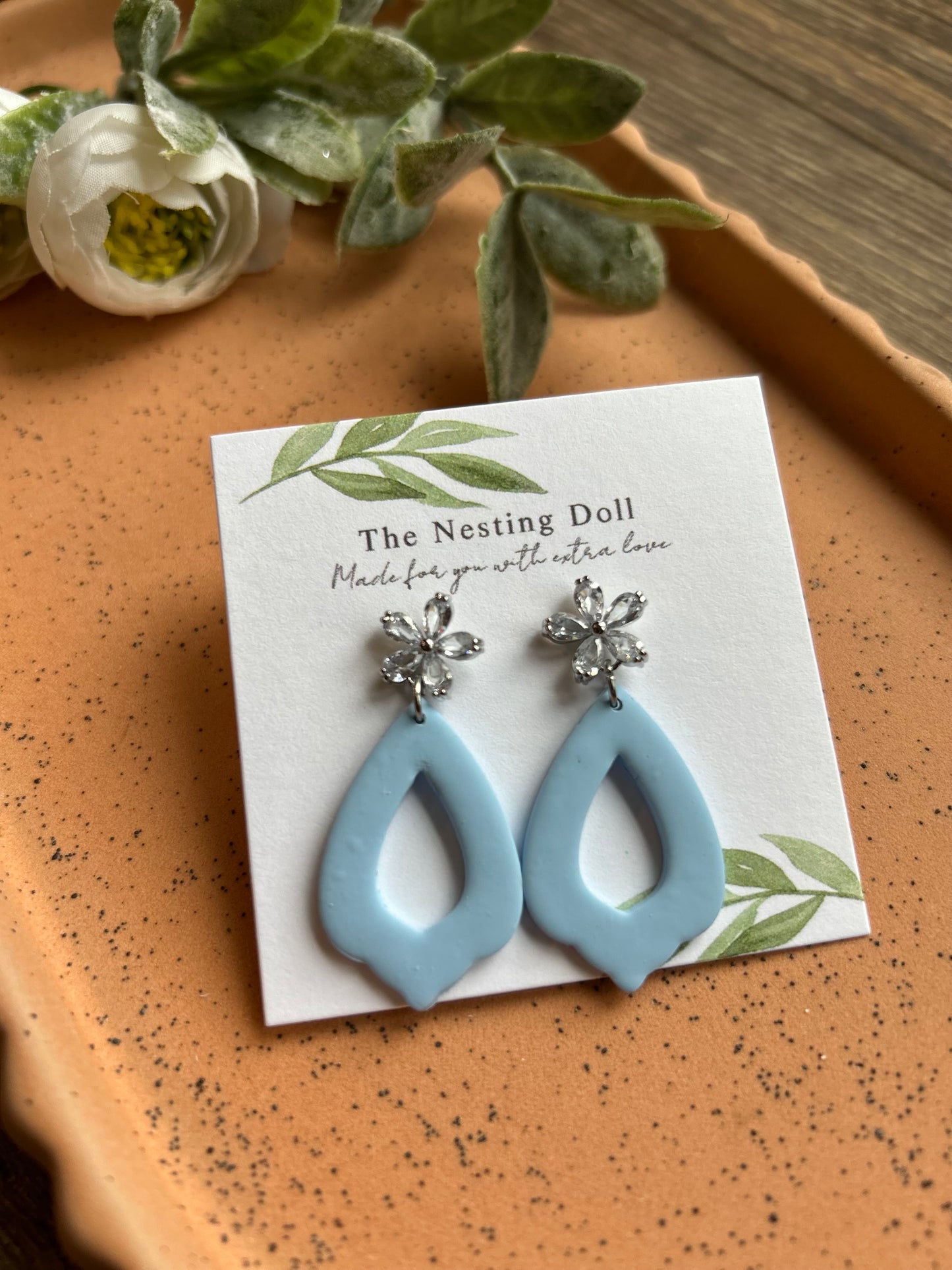 Coastal Blue Teardrop Dangle