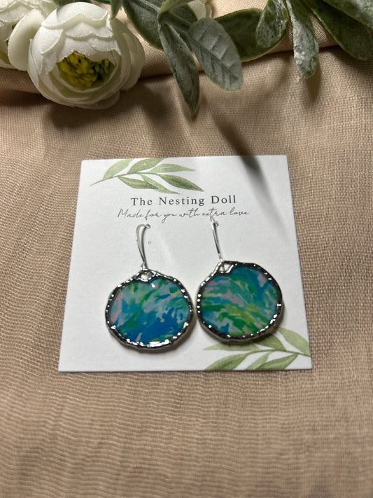 Blue Circle Dangle 1